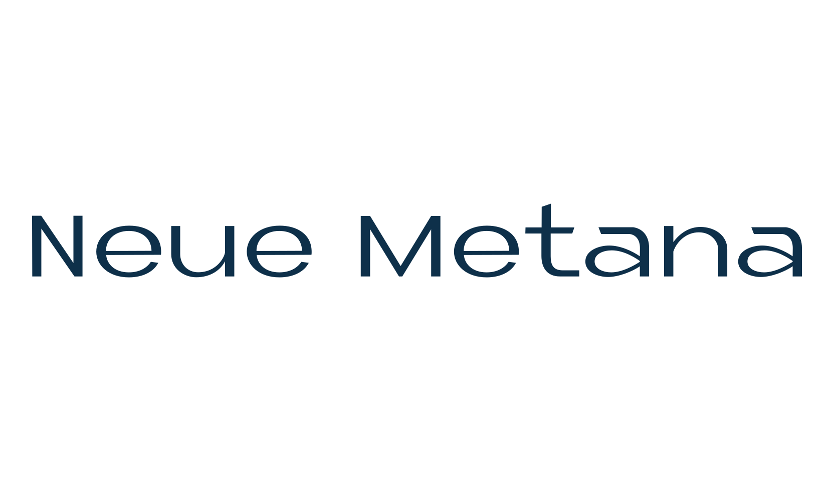 Neue Metana, basic sans serif font preview