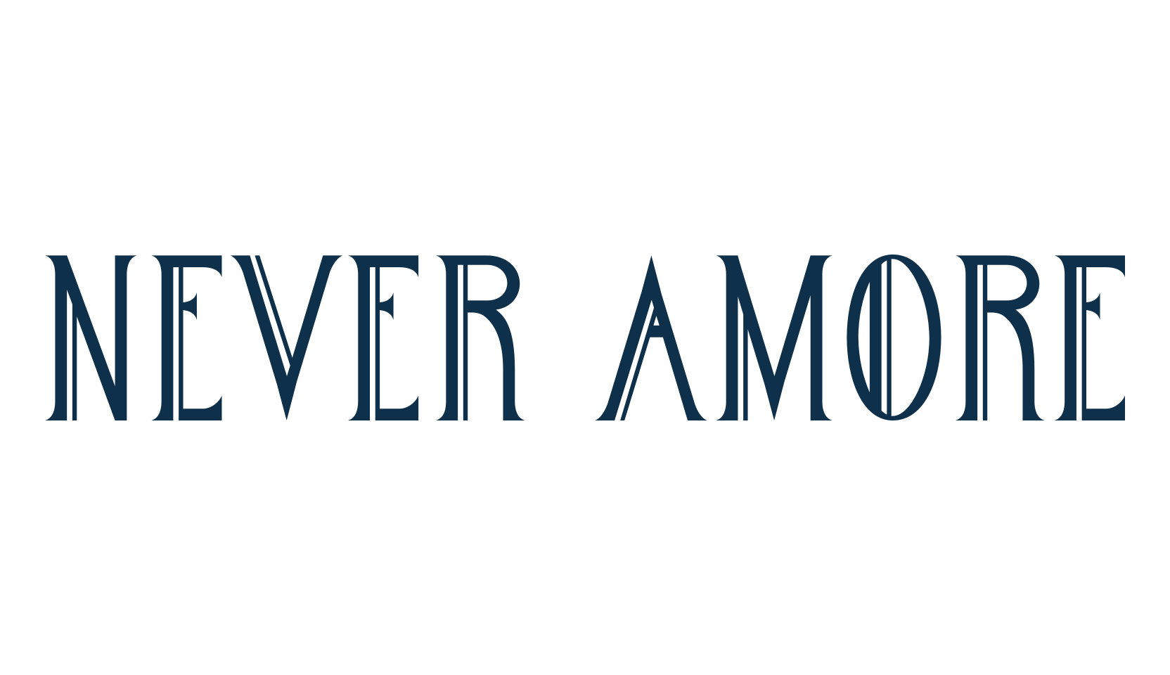 Never Amore, fancy retro decorative font preview