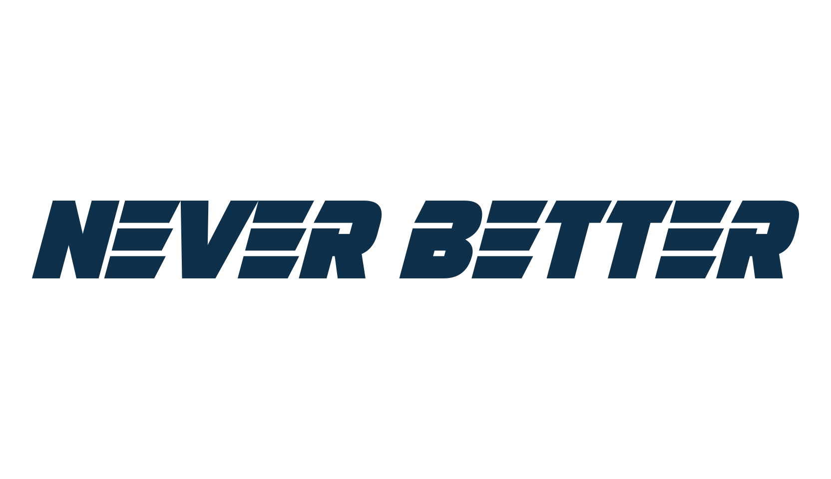 Never Better, sci-fi font preview