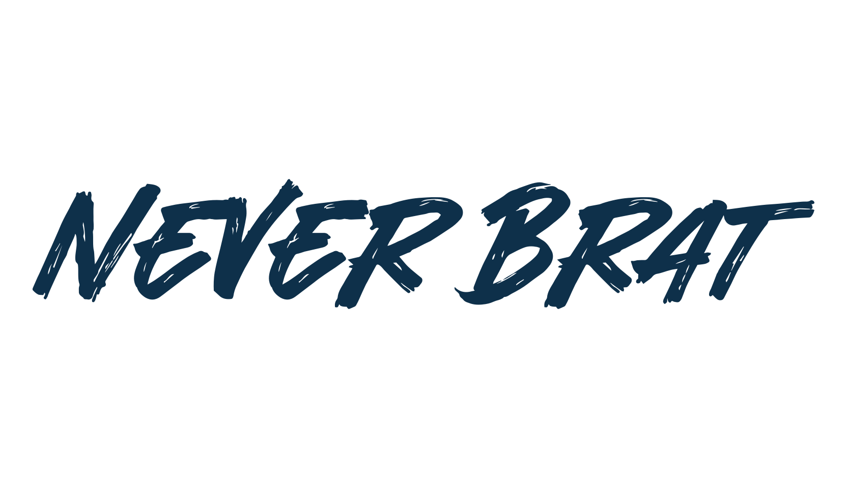 Never Brat, script brush fancy decorative calligraphy font preview