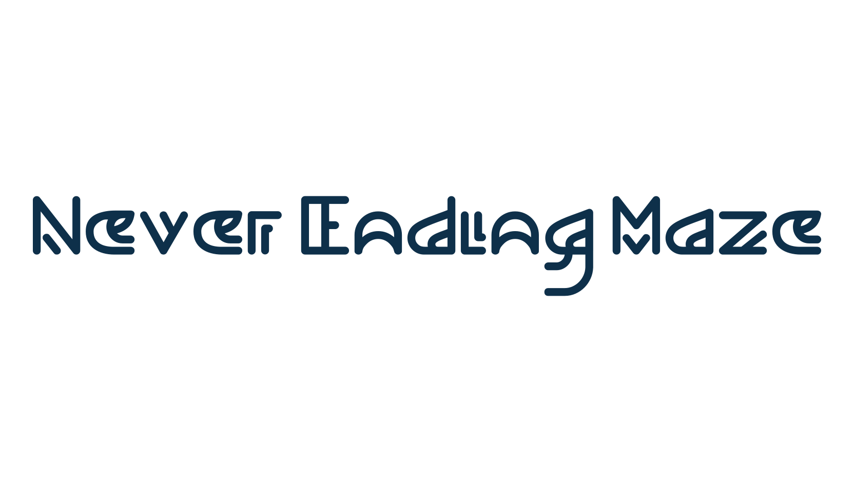 Never Ending Maze, fancy decorative font preview