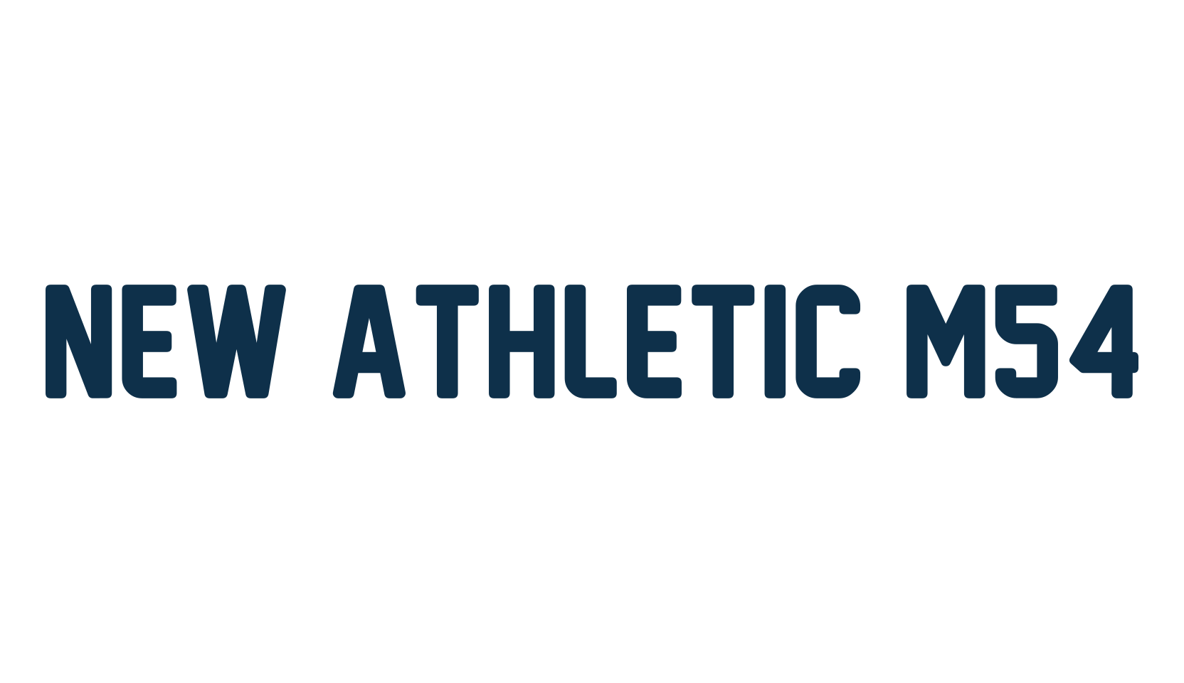 New Athletic M54, old school font preview