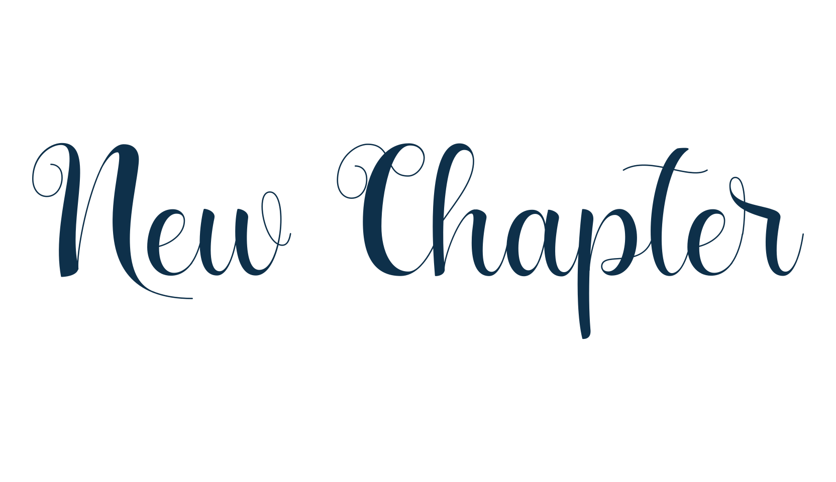 New Chapter, script calligraphy fancy decorative font preview