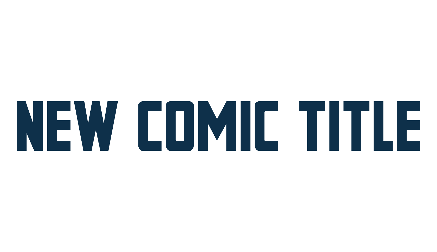 New Comic Title, sans serif font preview