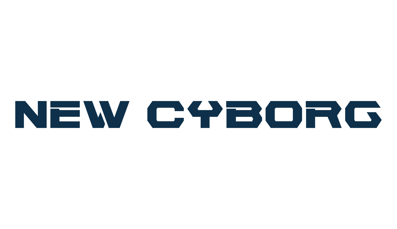 New Cyborg, sci-fi font preview