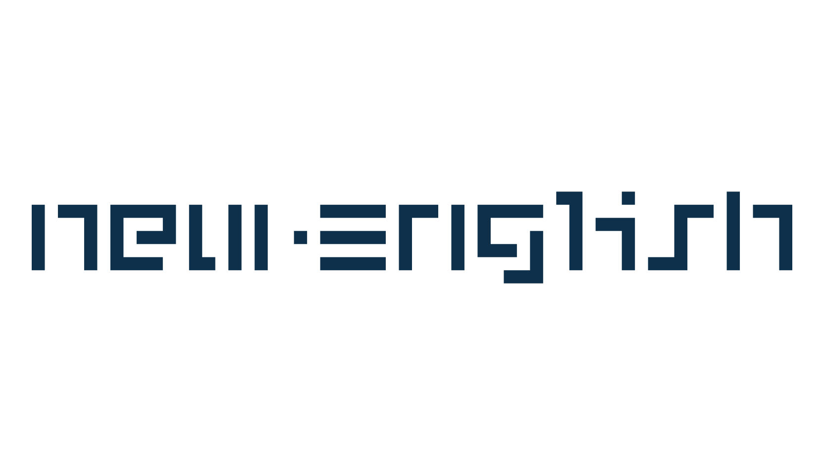 New English, techno square sci-fi font preview