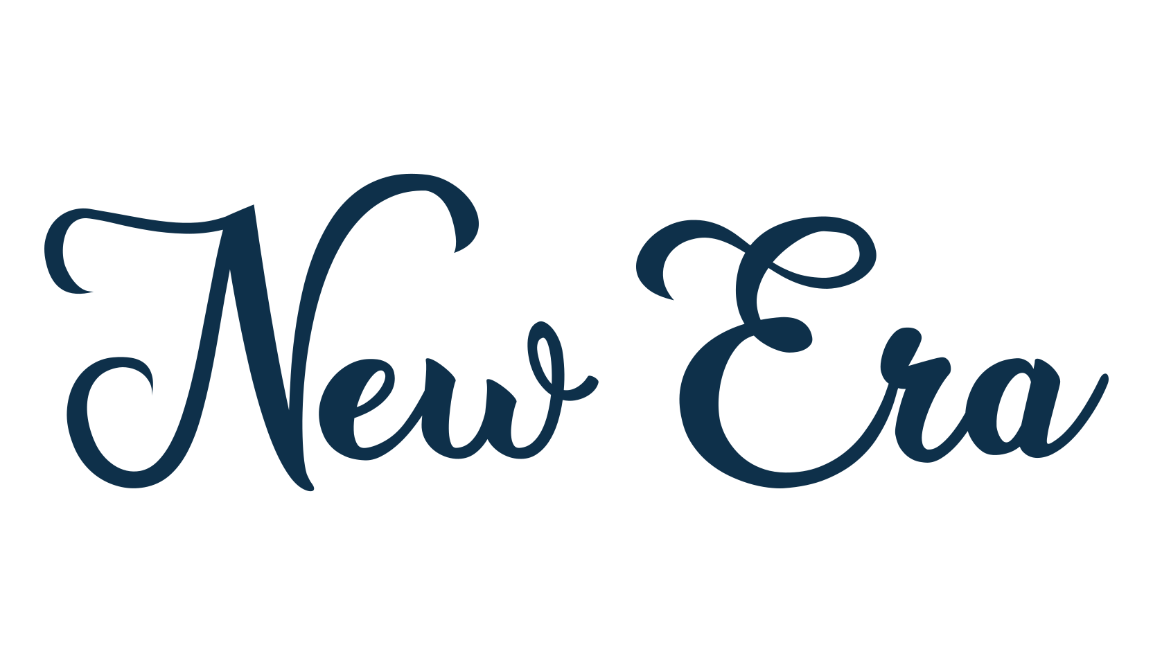 New Era, calligraphy font preview