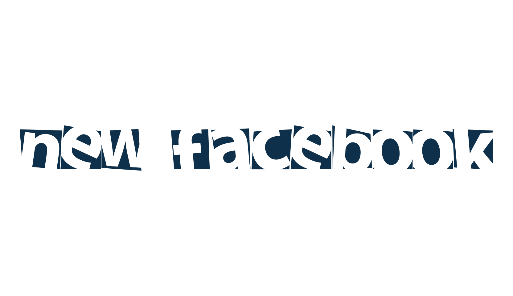 New Facebook, distorted font preview