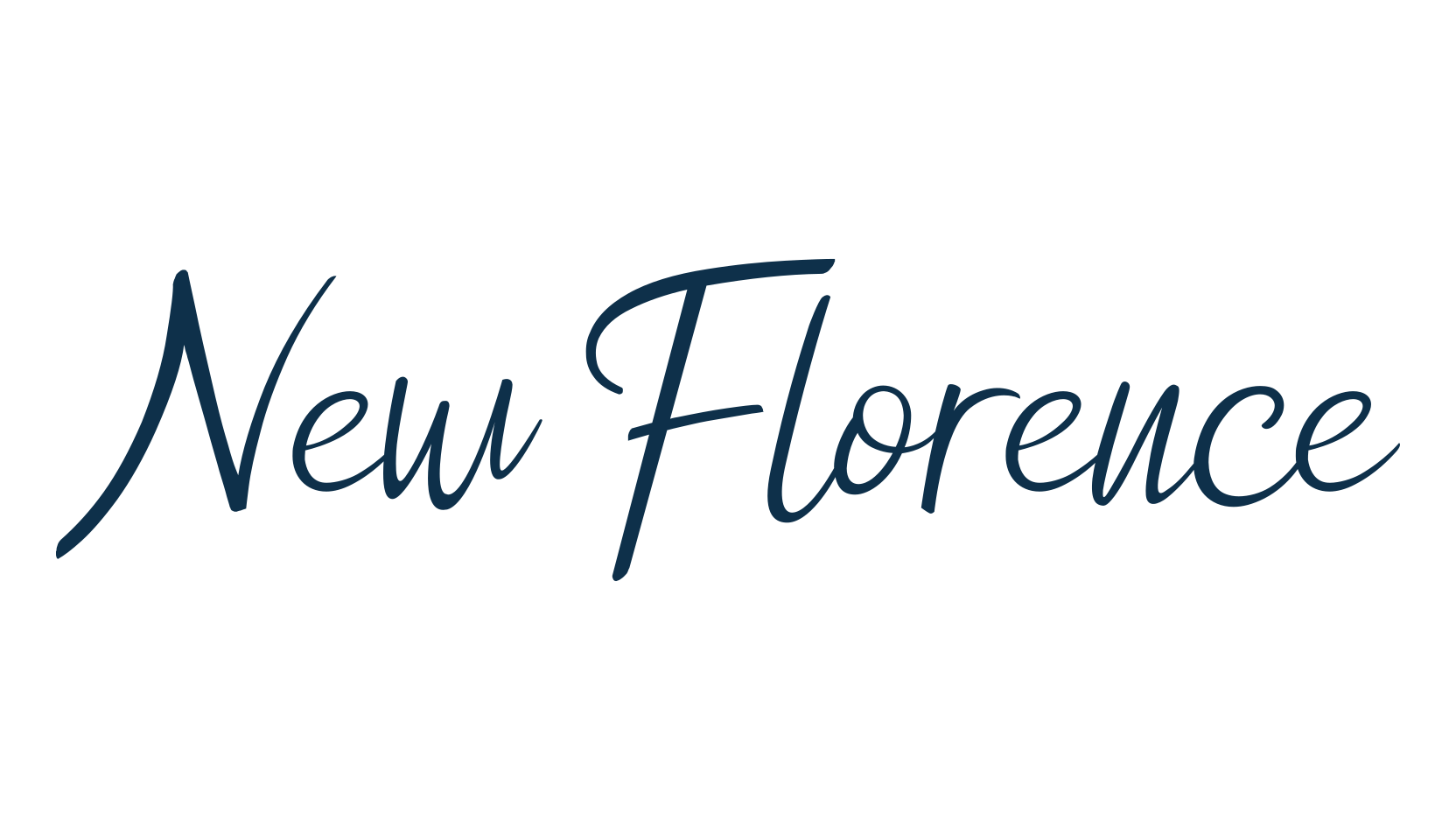 New Florence, script handwritten fancy decorative calligraphy font preview