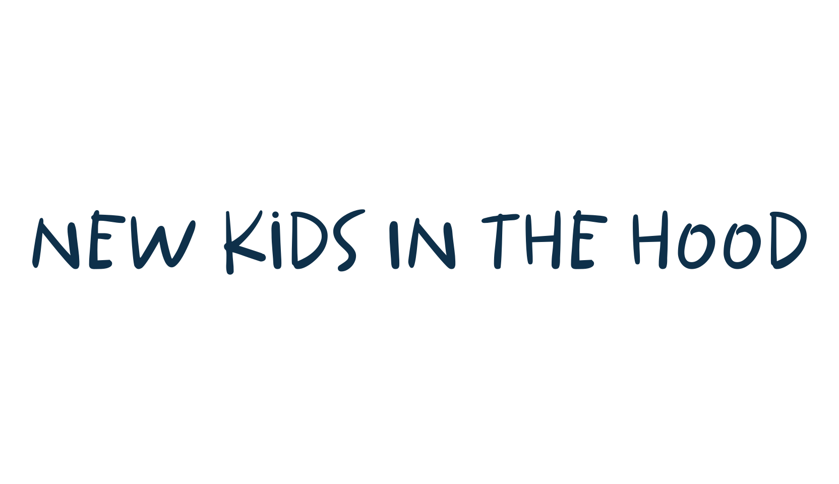 New Kids In The Hood, handwriting font preview