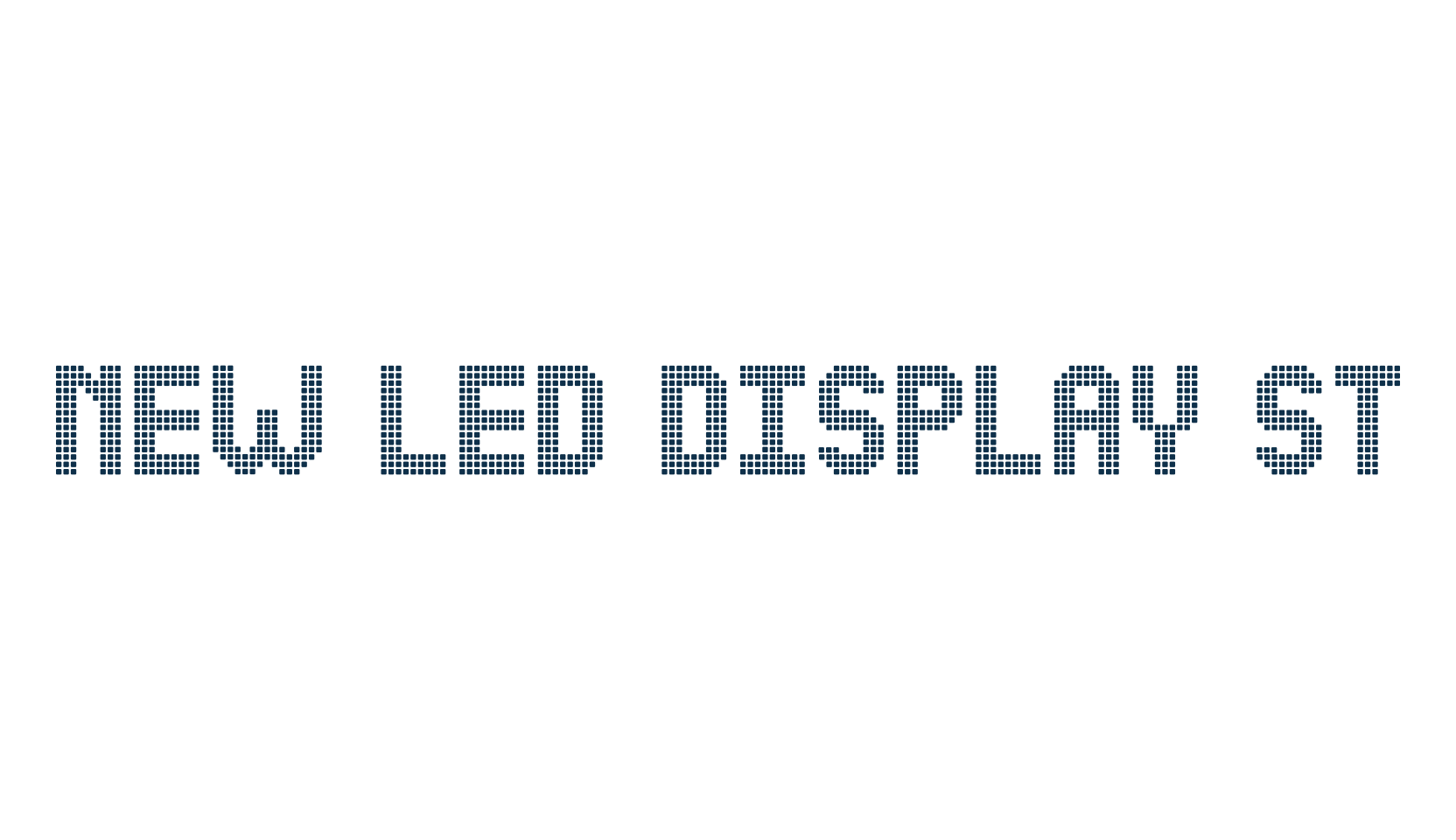 New Led Display St, techno lcd sci-fi font preview
