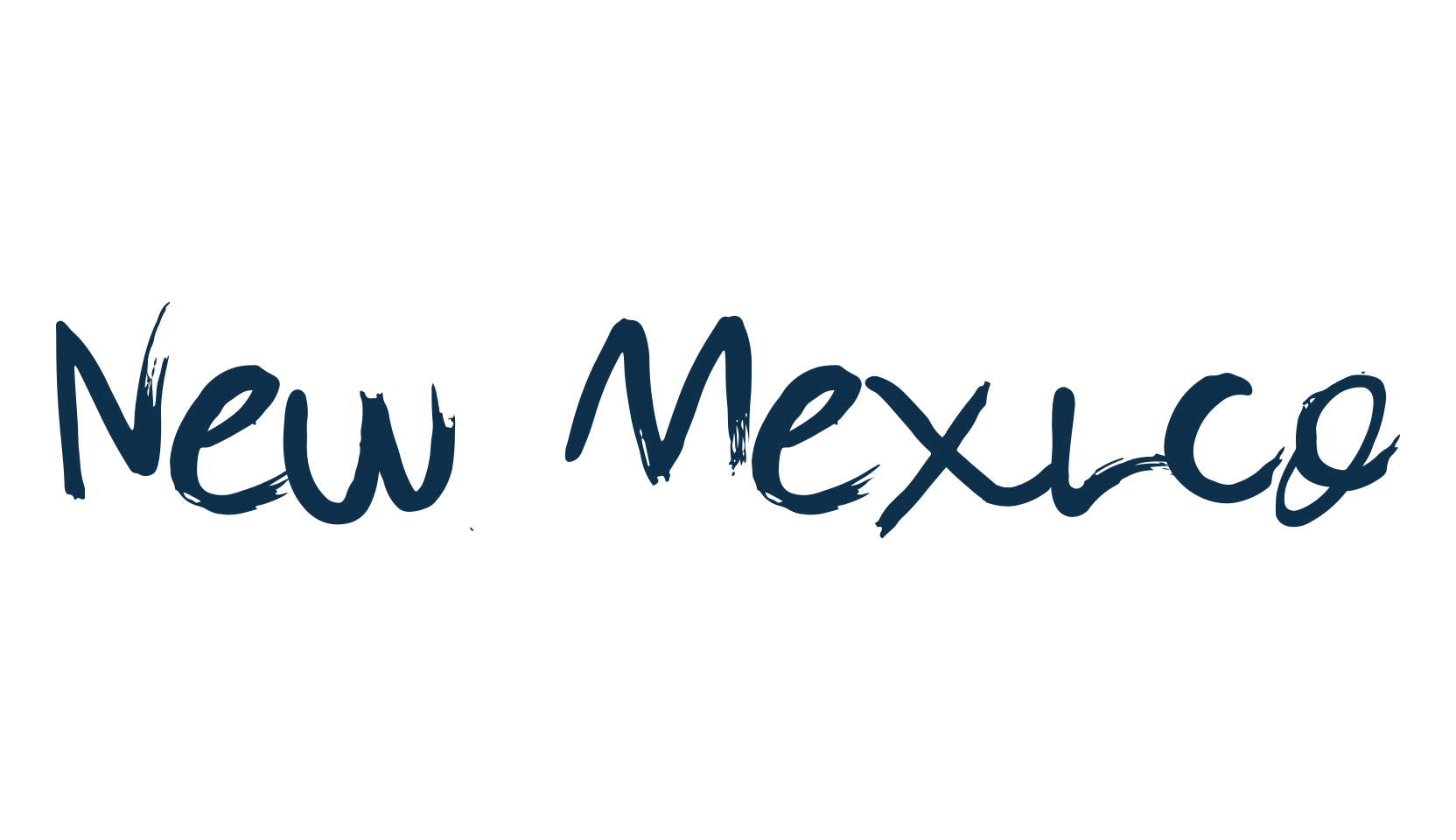 New Mexico, brush font preview