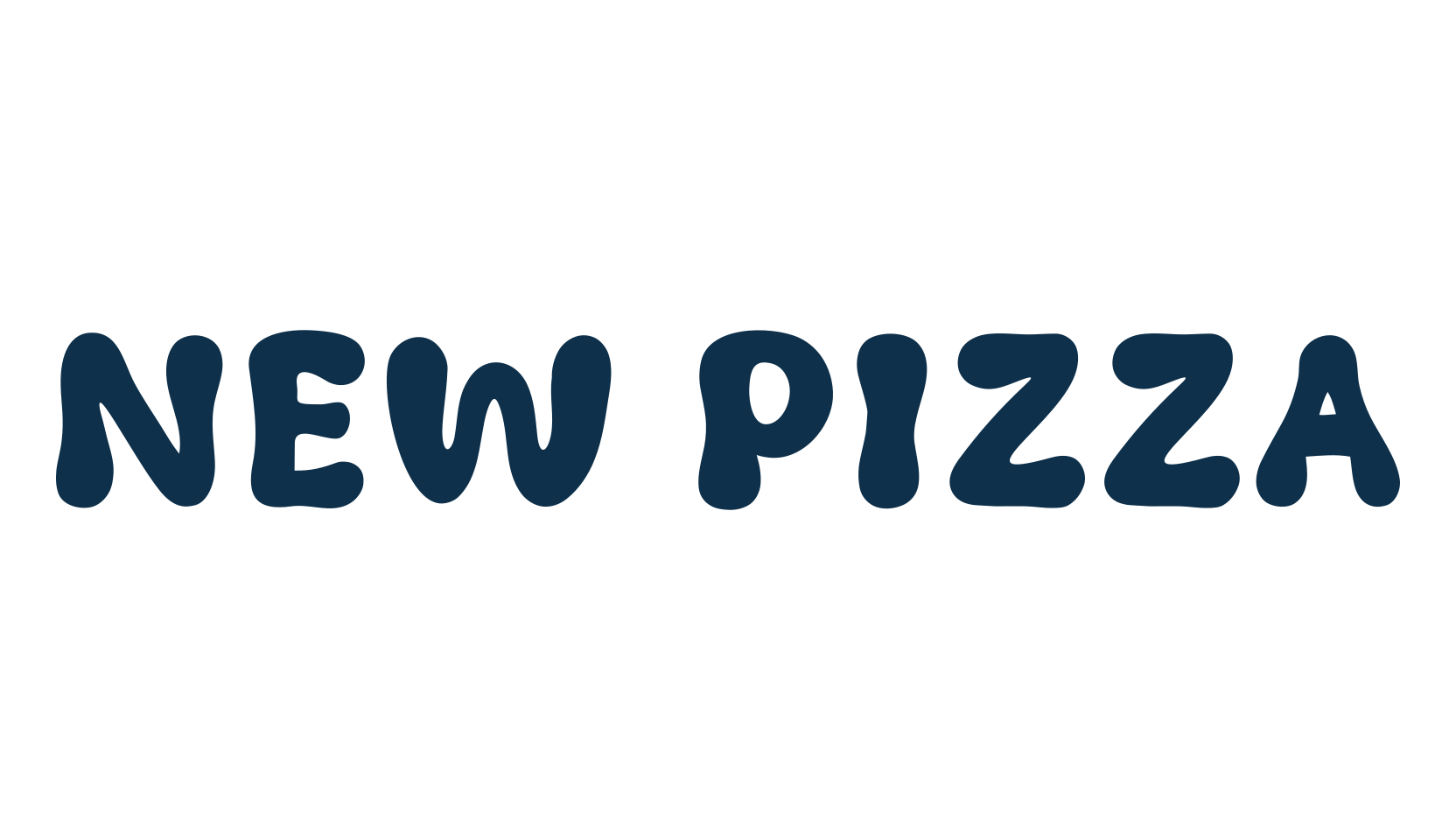 New Pizza, fancy cartoon decorative font preview
