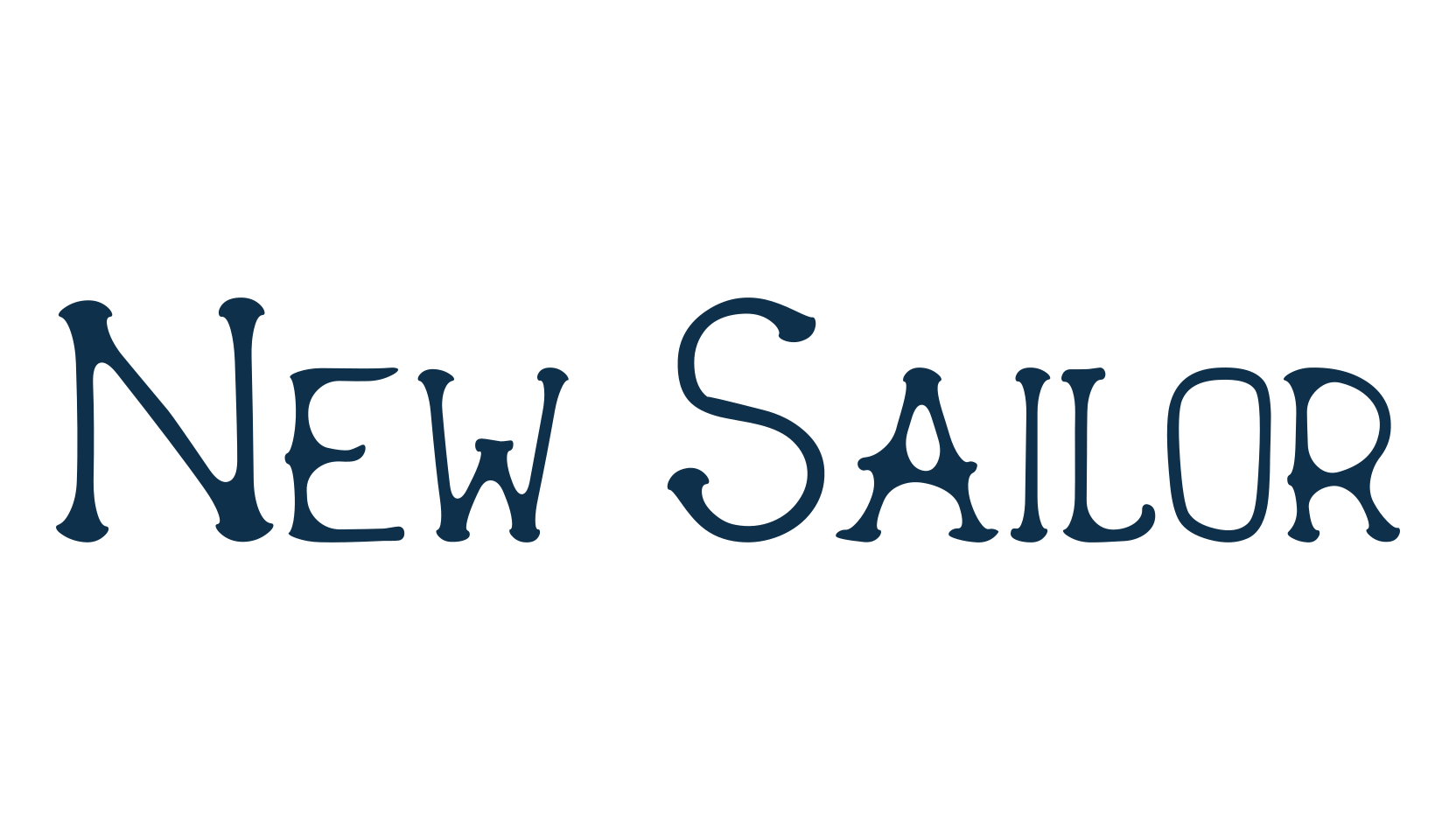 New Sailor, retro font preview