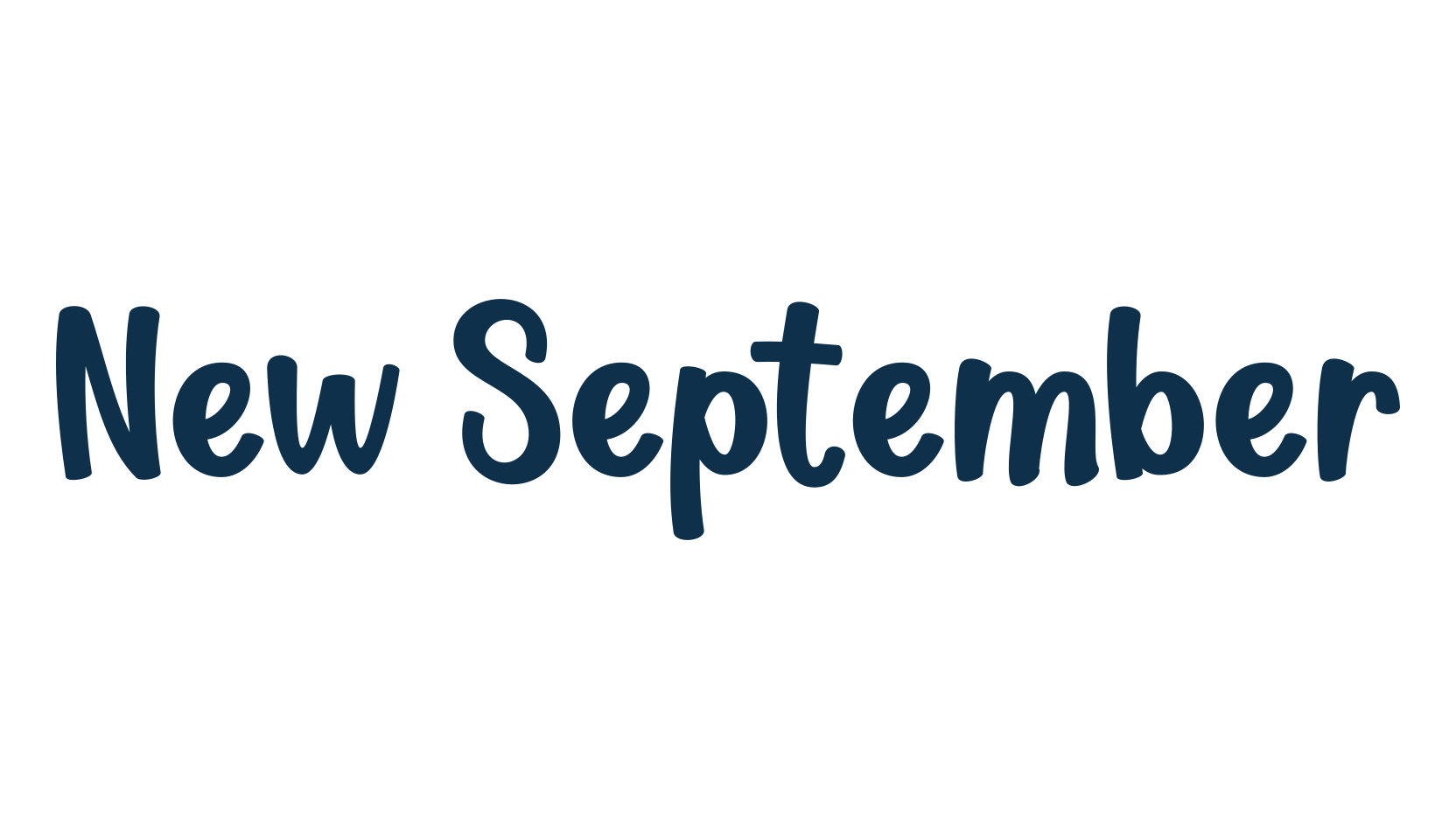 New September, script handwritten fancy decorative calligraphy font preview