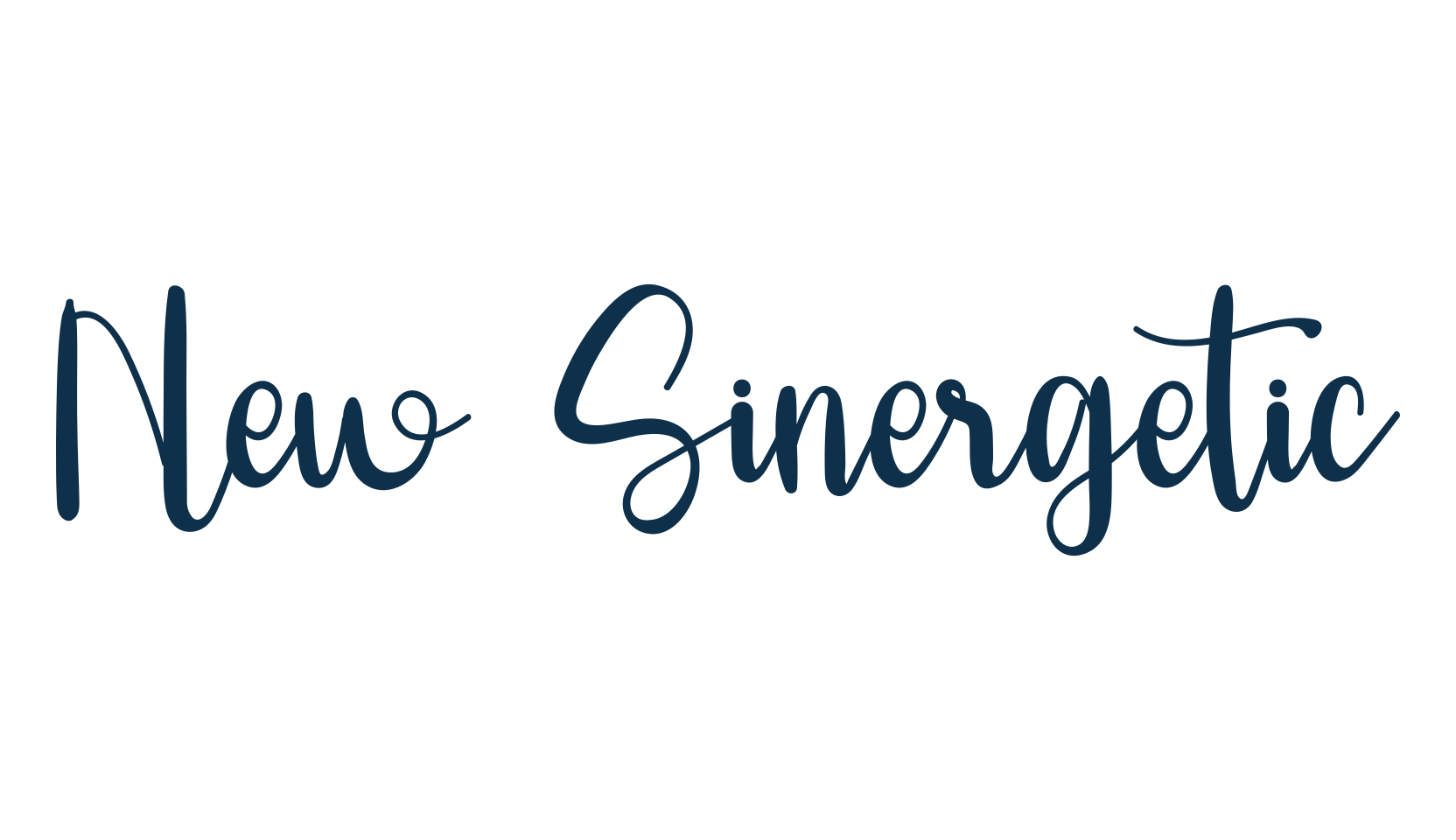 New Sinergetic, calligraphy font preview