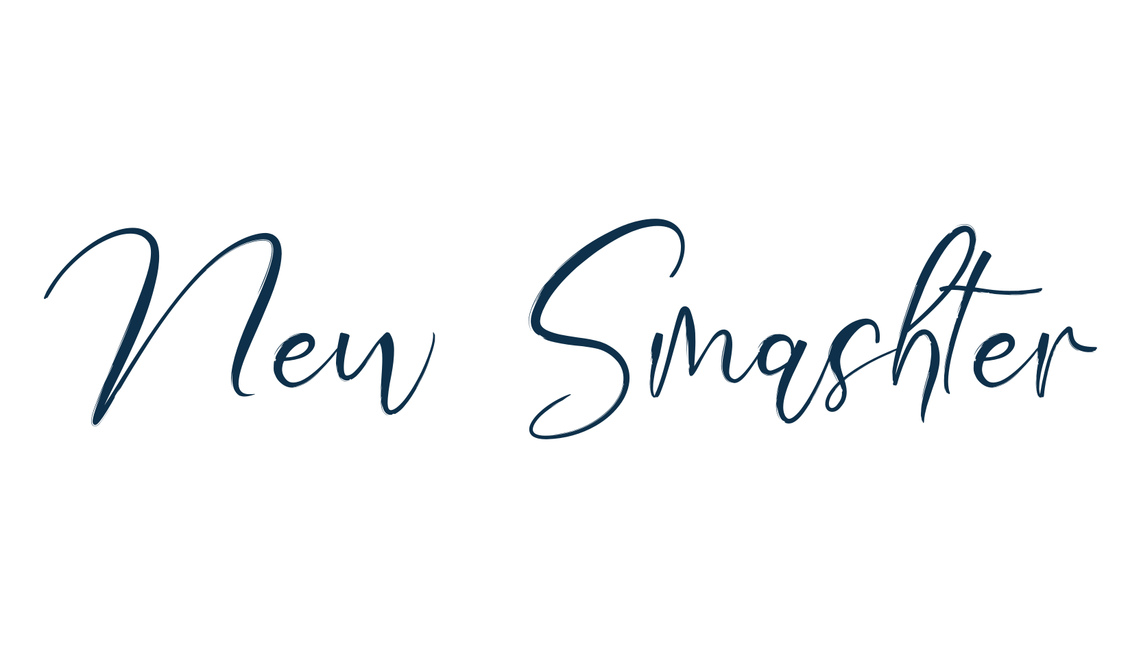New Smashter, handwriting font preview