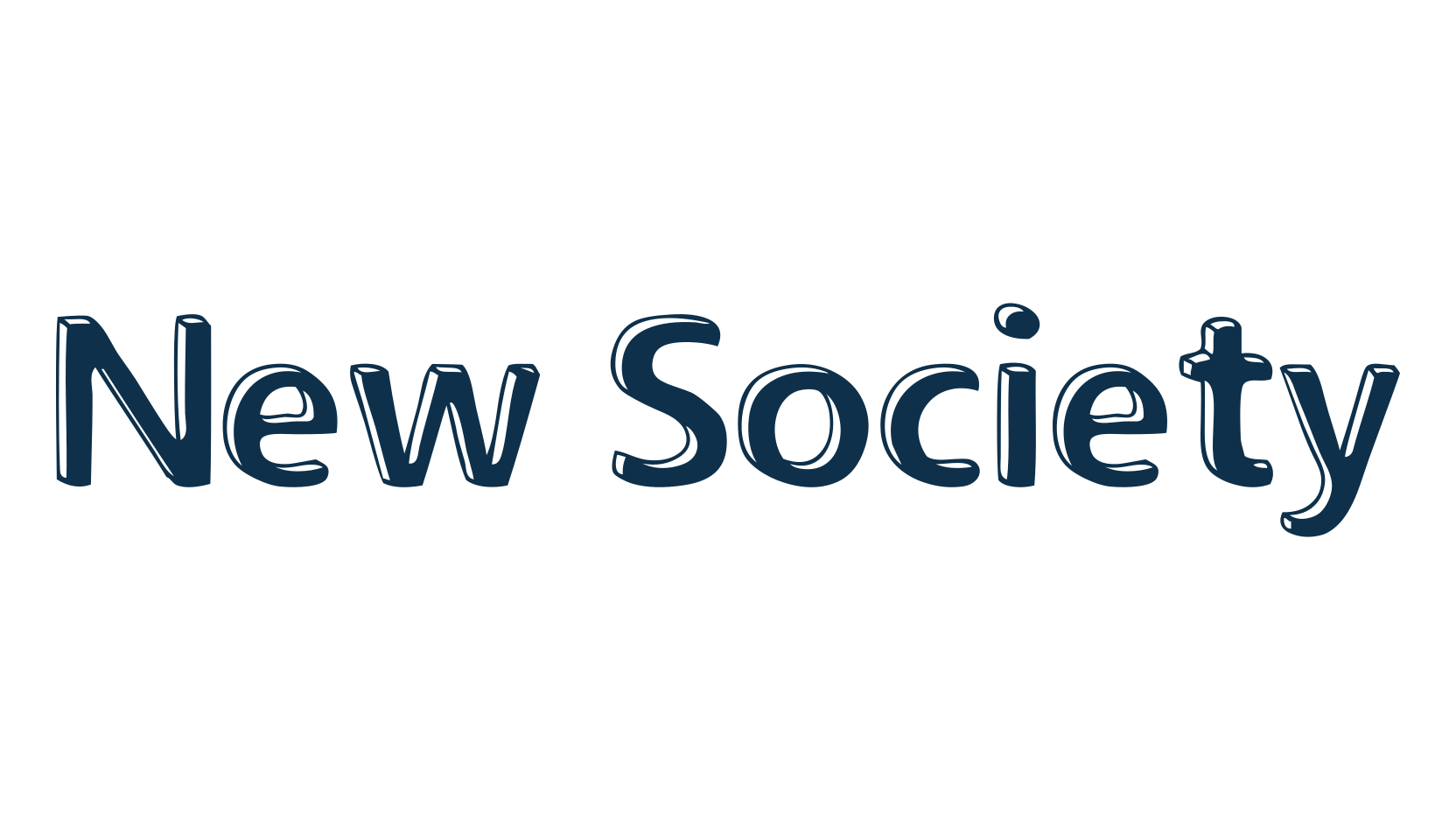 New Society, fancy various decorative font preview