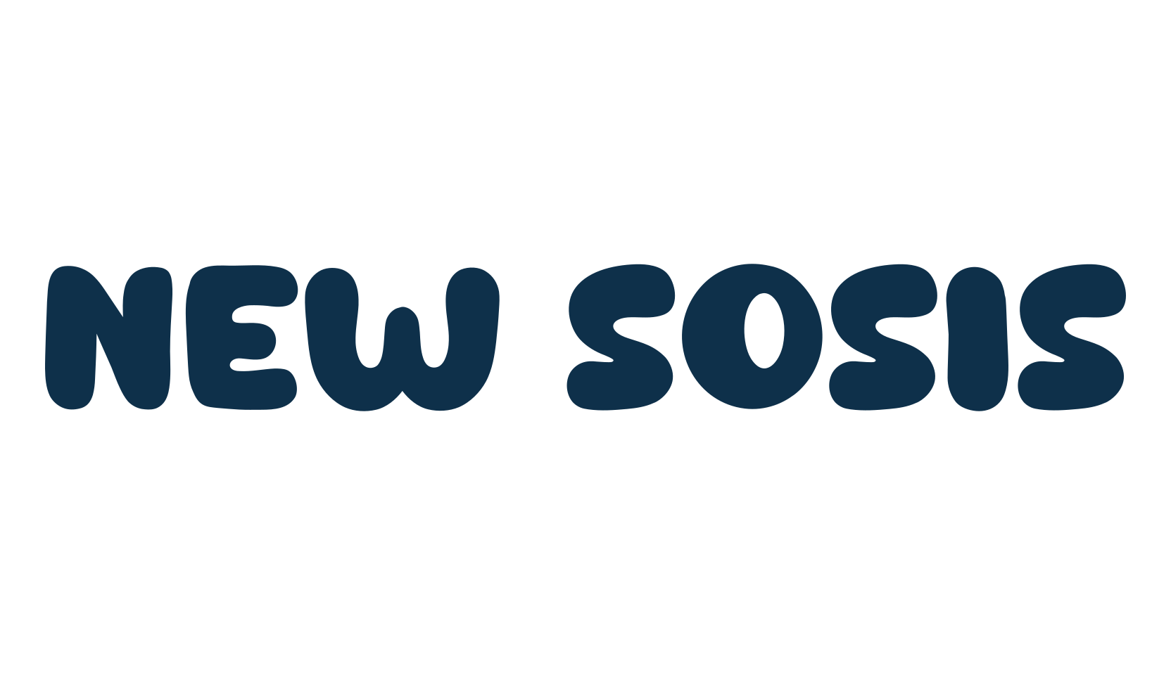 New Sosis, fancy cartoon decorative font preview