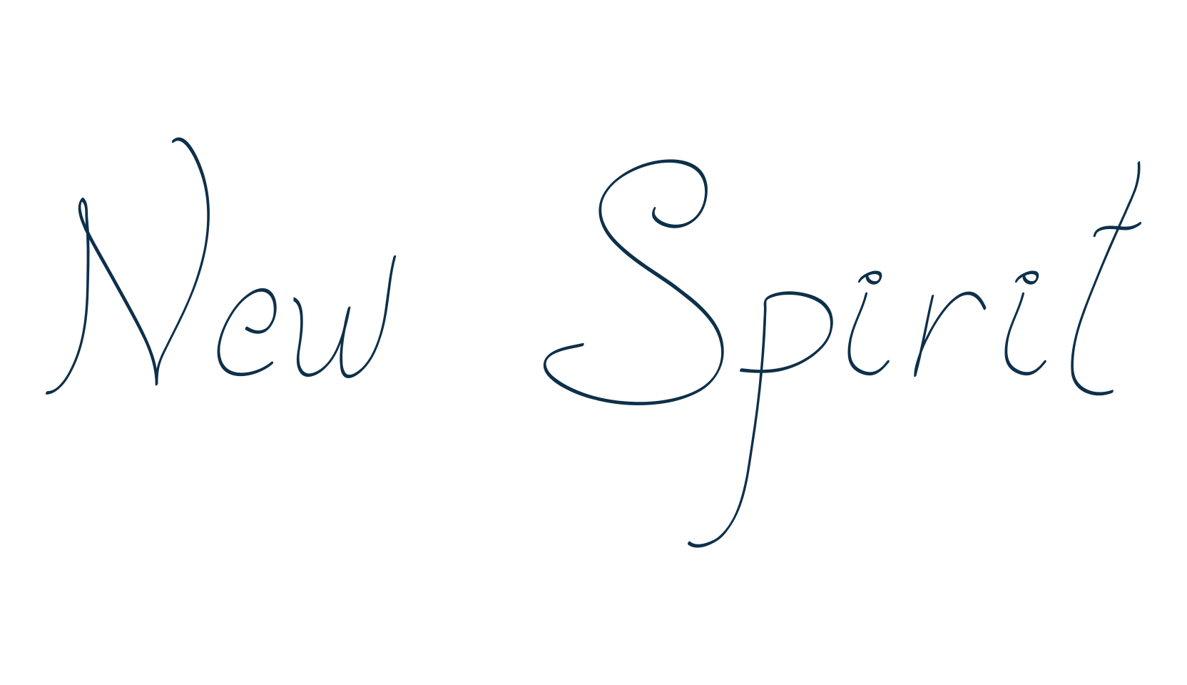 New Spirit, script handwritten fancy decorative calligraphy font preview