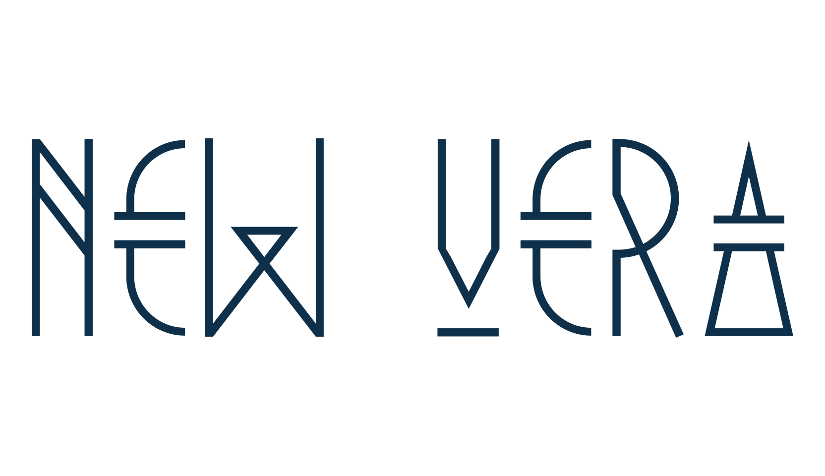 New Vera, fancy decorative font preview