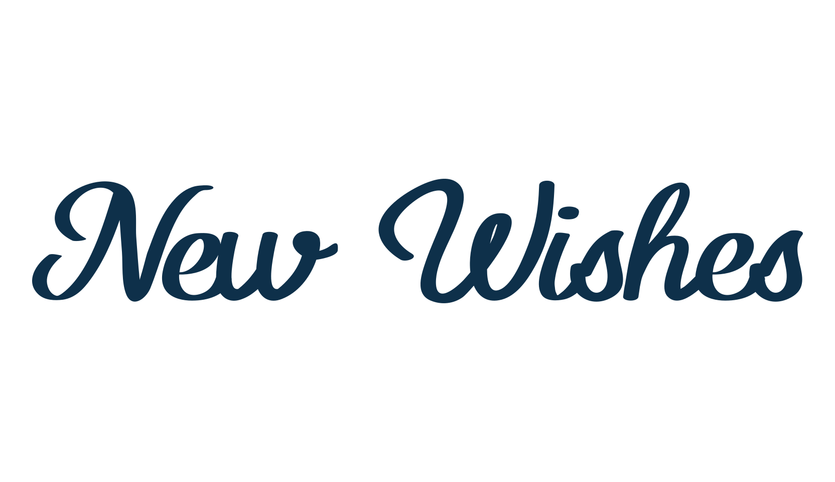 New Wishes, script handwritten fancy decorative calligraphy font preview