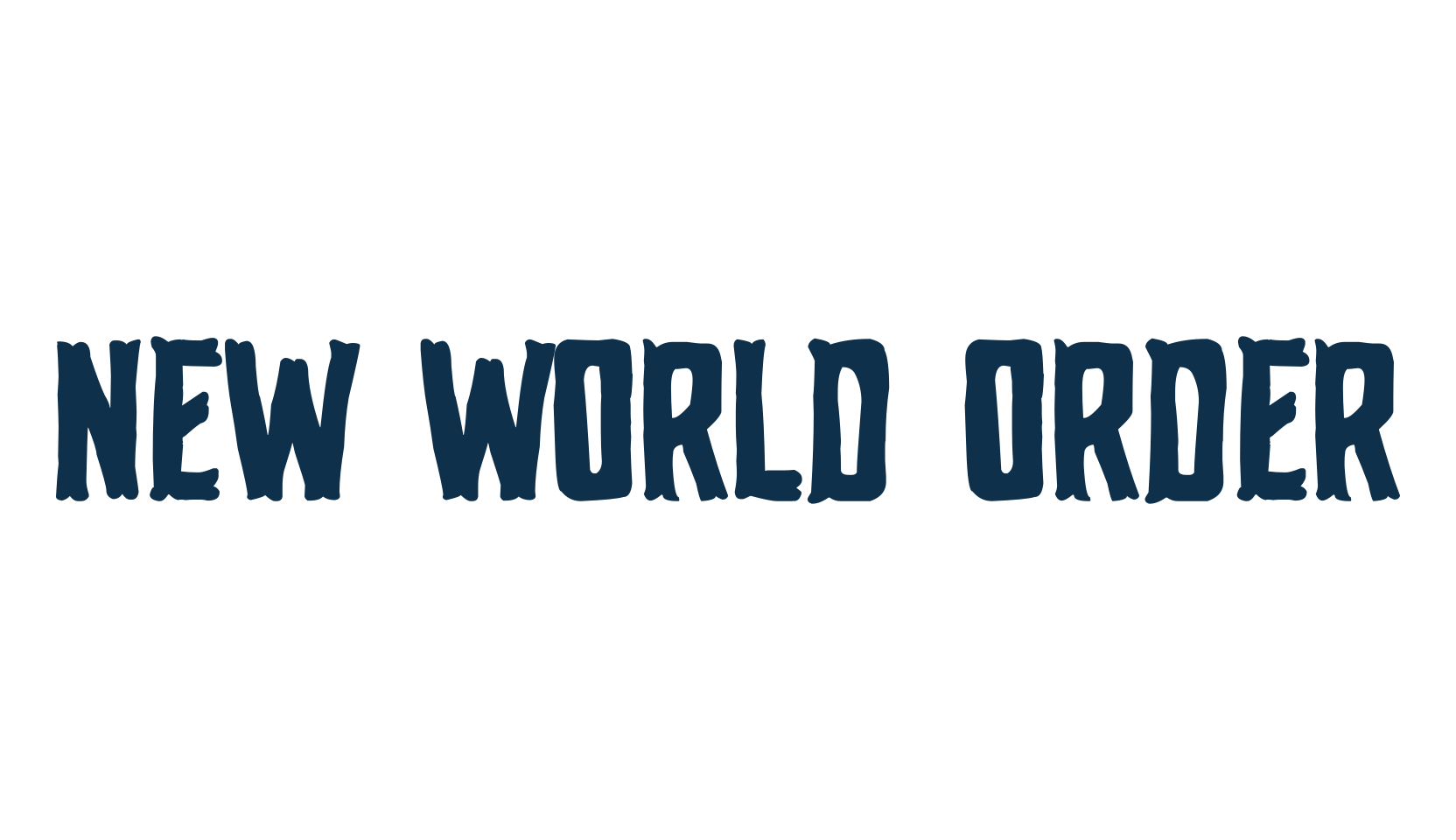 New World Order, fancy various decorative font preview