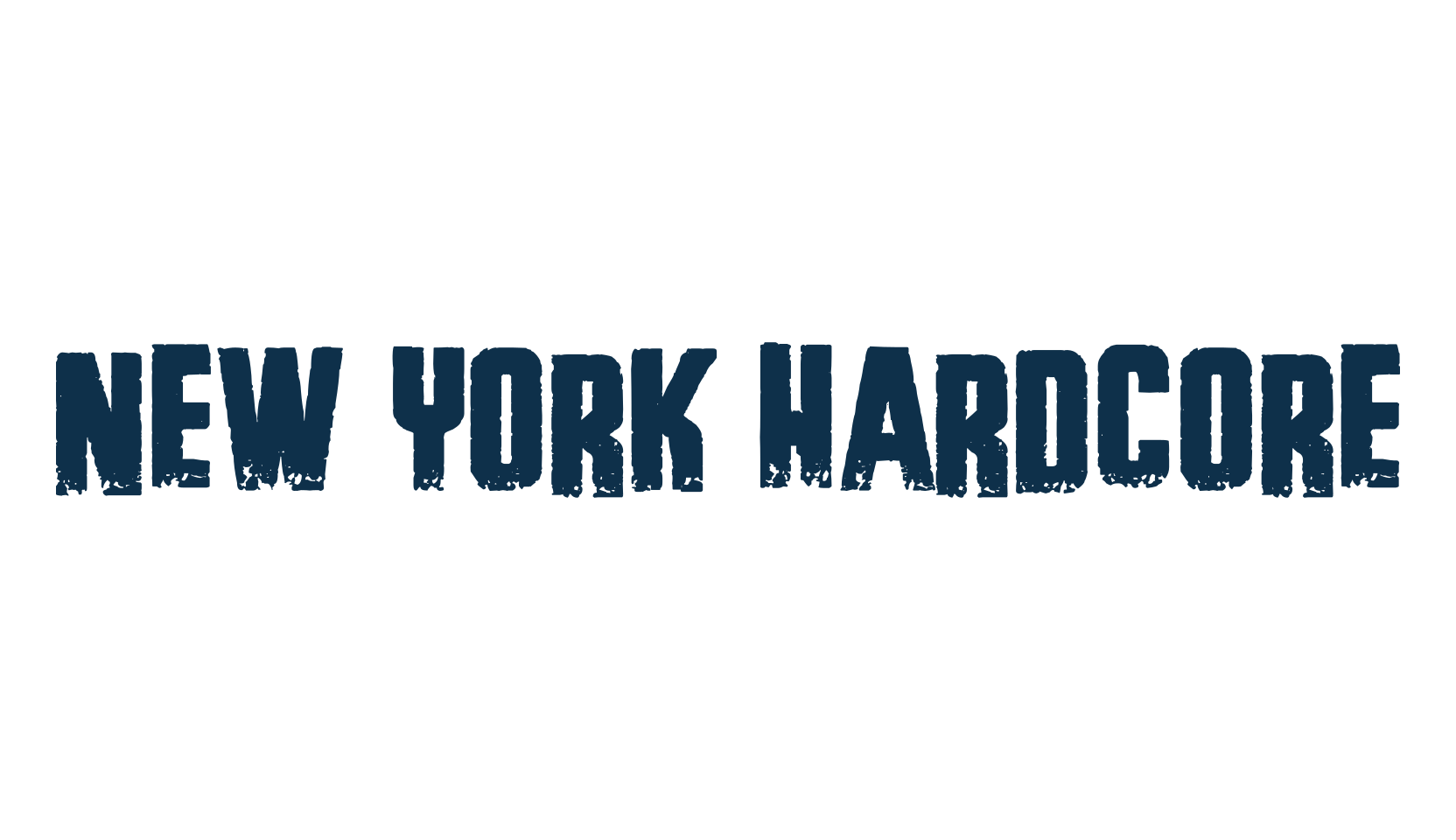 New York Hardcore, fancy destroy decorative font preview
