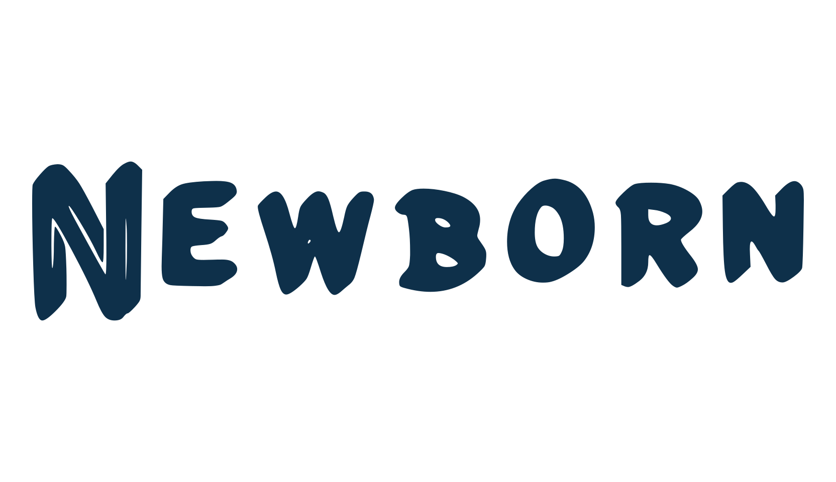 Newborn, brush font preview
