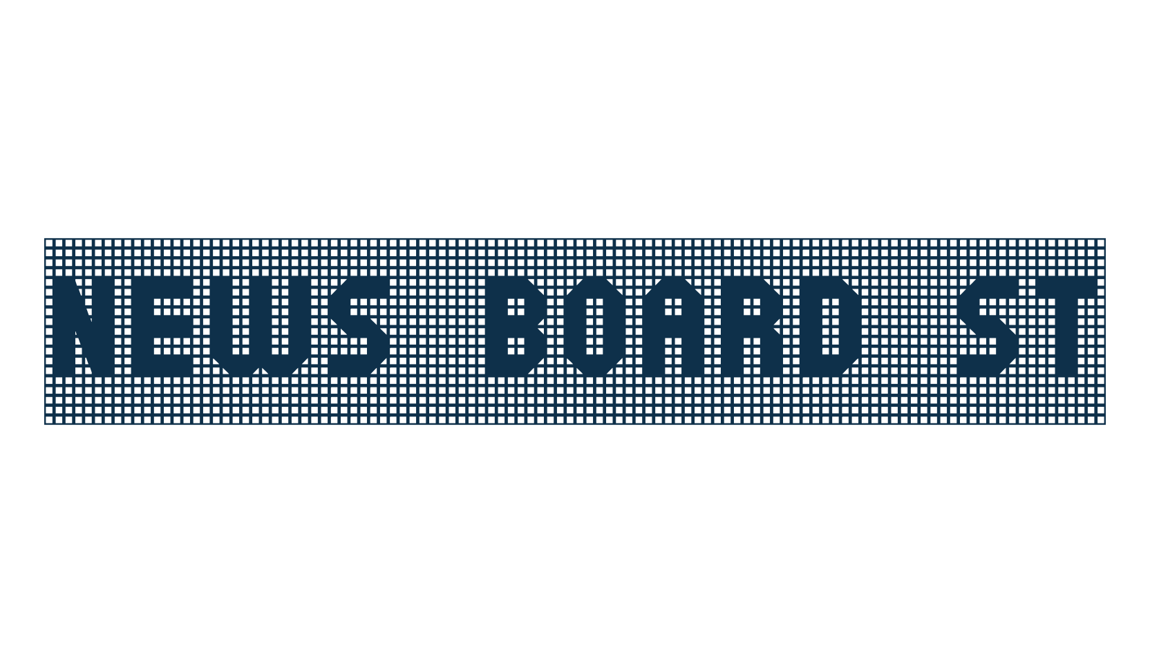 News Board St, techno lcd sci-fi font preview