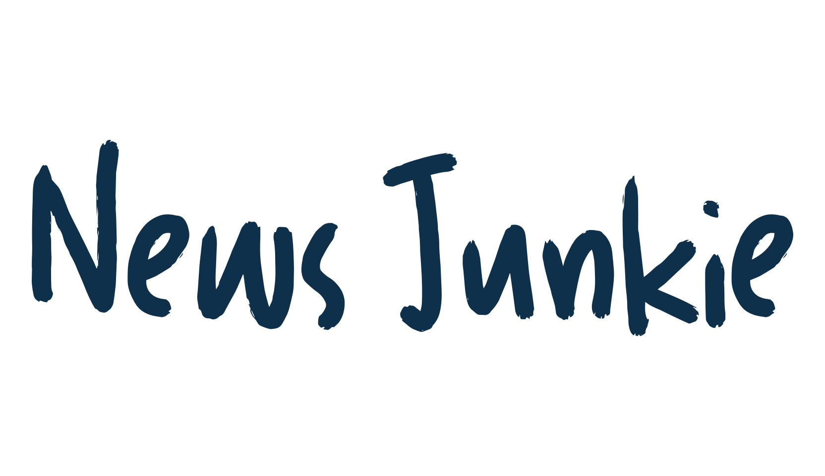 News Junkie, handwriting font preview