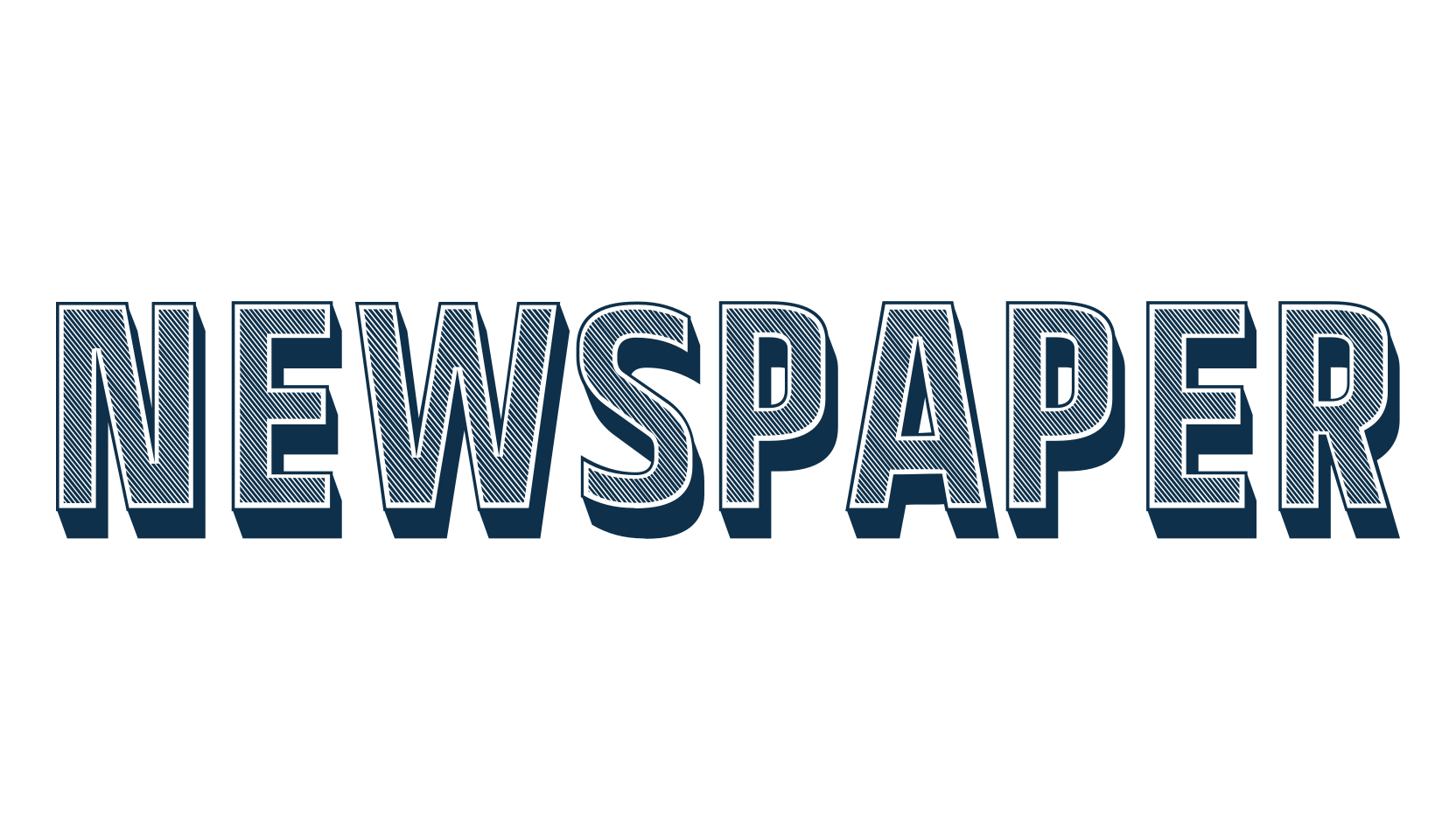 Newspaper, basic sans serif font preview