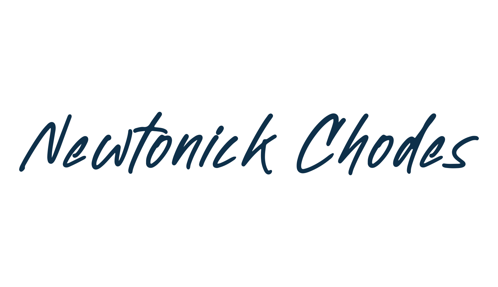 Newtonick Chodes, script handwritten fancy decorative calligraphy font preview