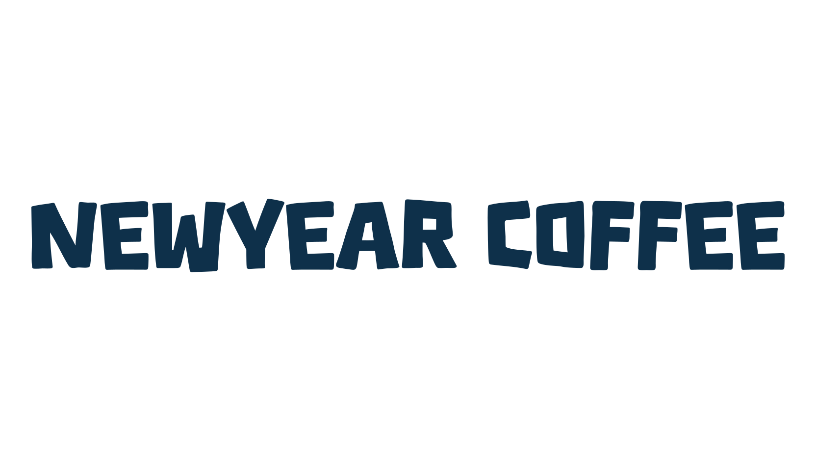 Newyear Coffee, cartoon font preview