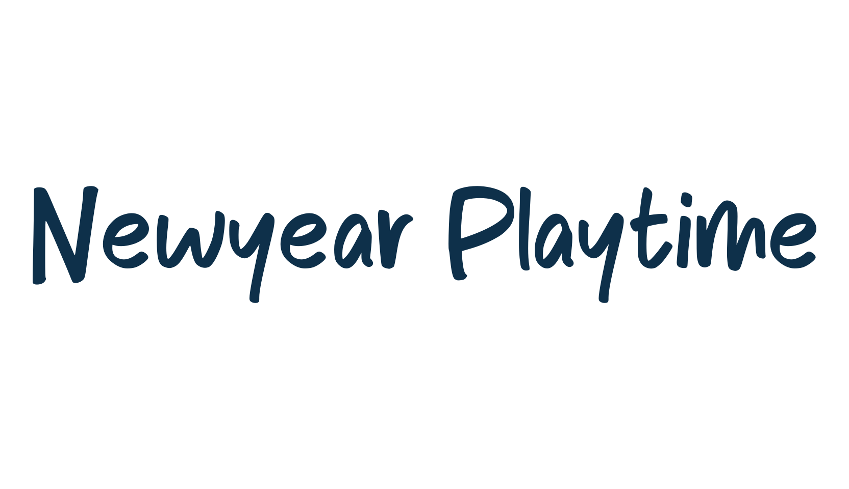 Newyear Playtime, handwriting font preview