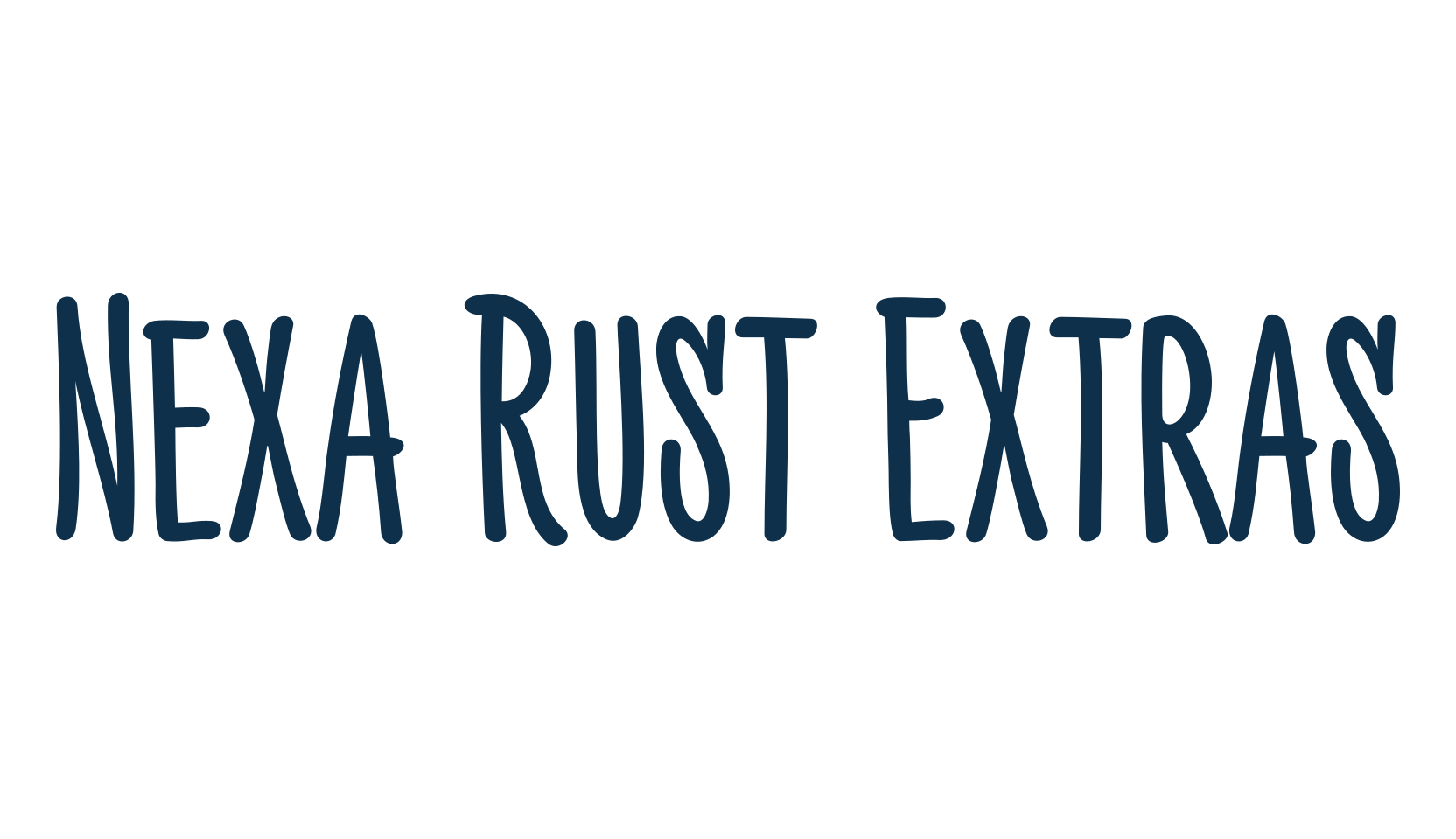 Nexa Rust Extras, display market font preview
