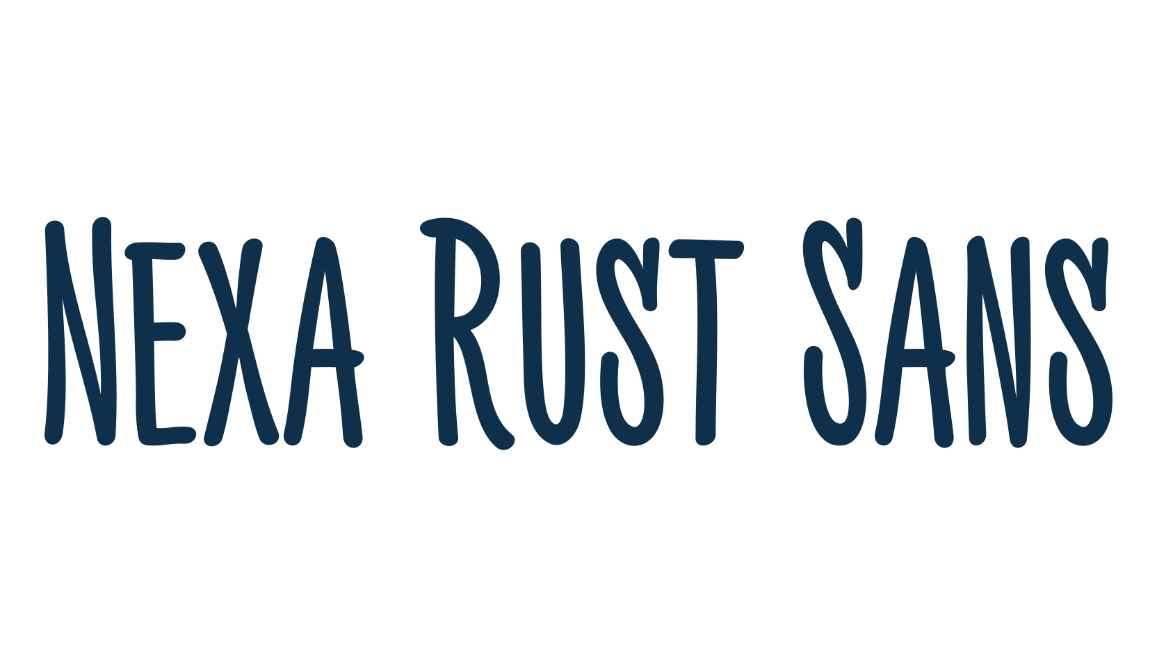 Nexa Rust Sans, basic sans serif font preview