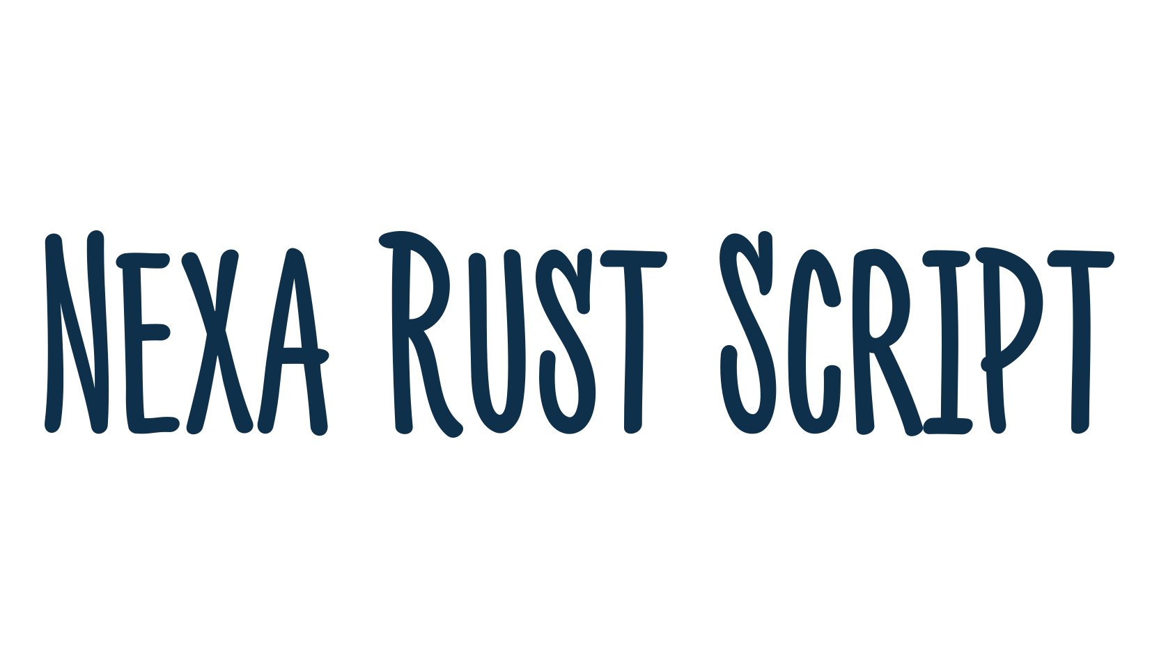 Nexa Rust Script, old school font preview