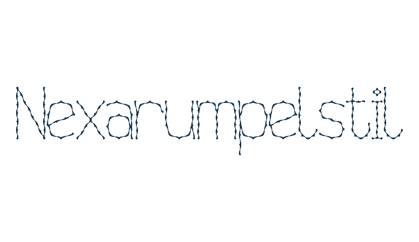 Nexarumpelstil, fancy decorative font preview