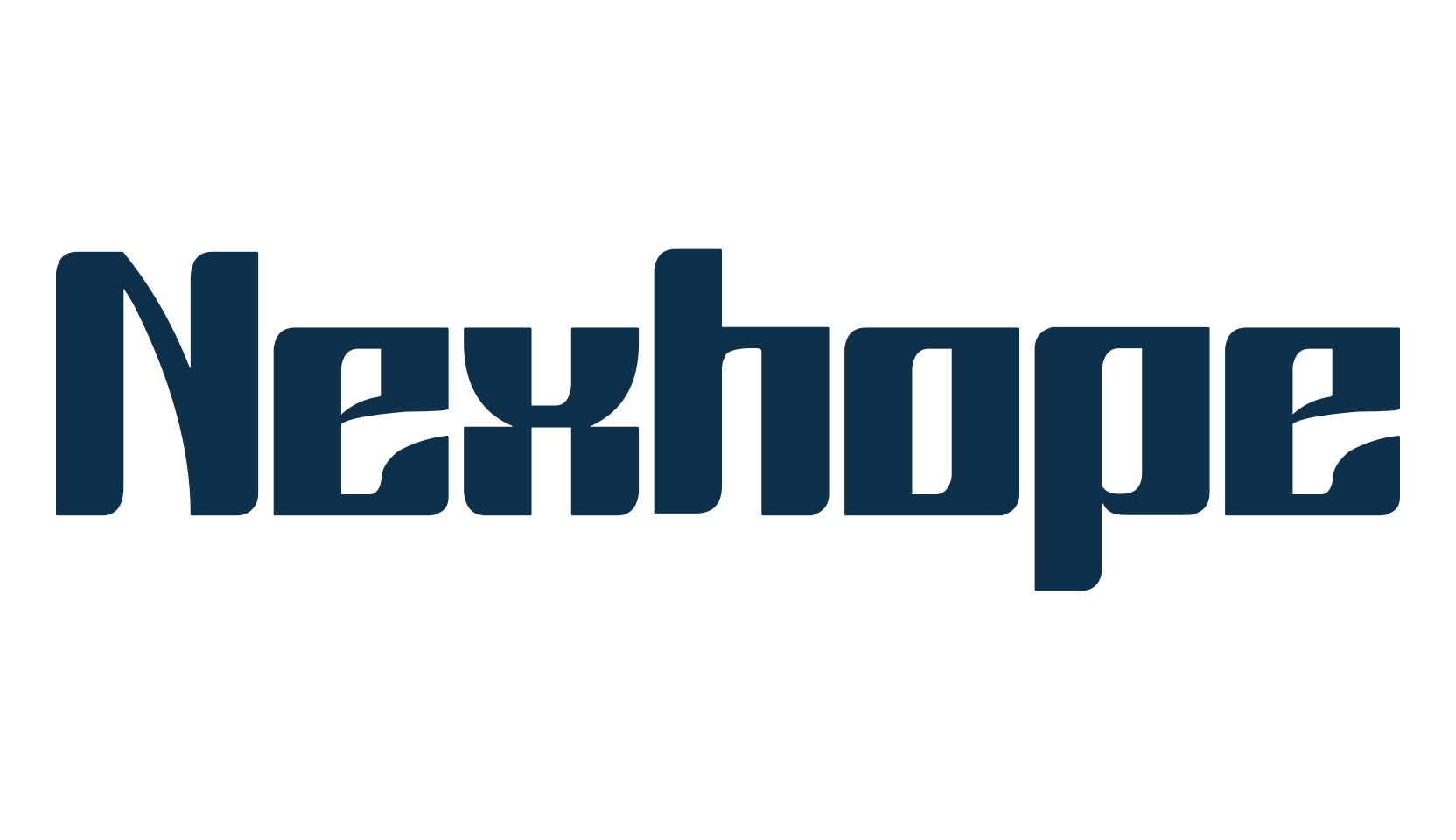 Nexhope, fancy various techno sci-fi font preview