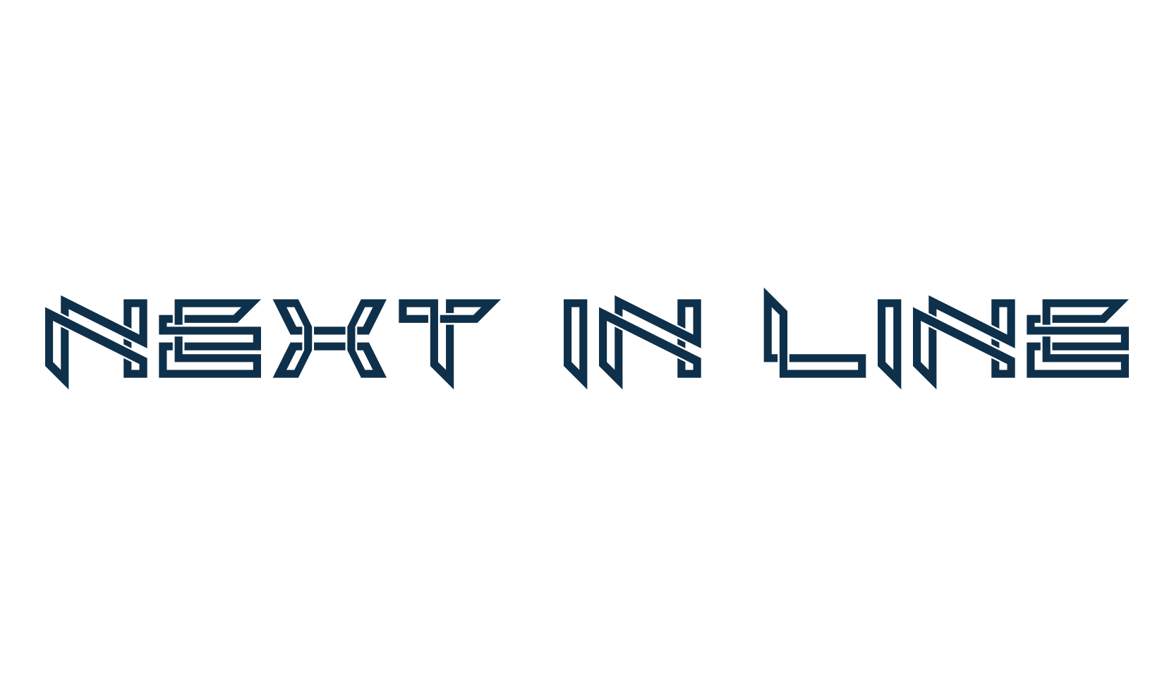Next In Line, sci-fi font preview