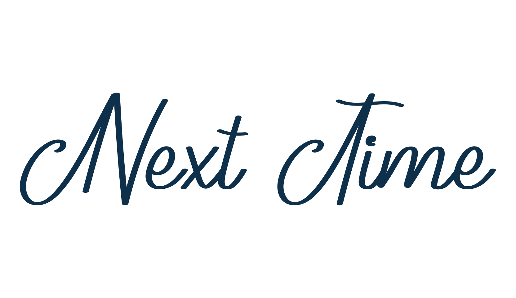Next Time (next-time), handwriting font preview