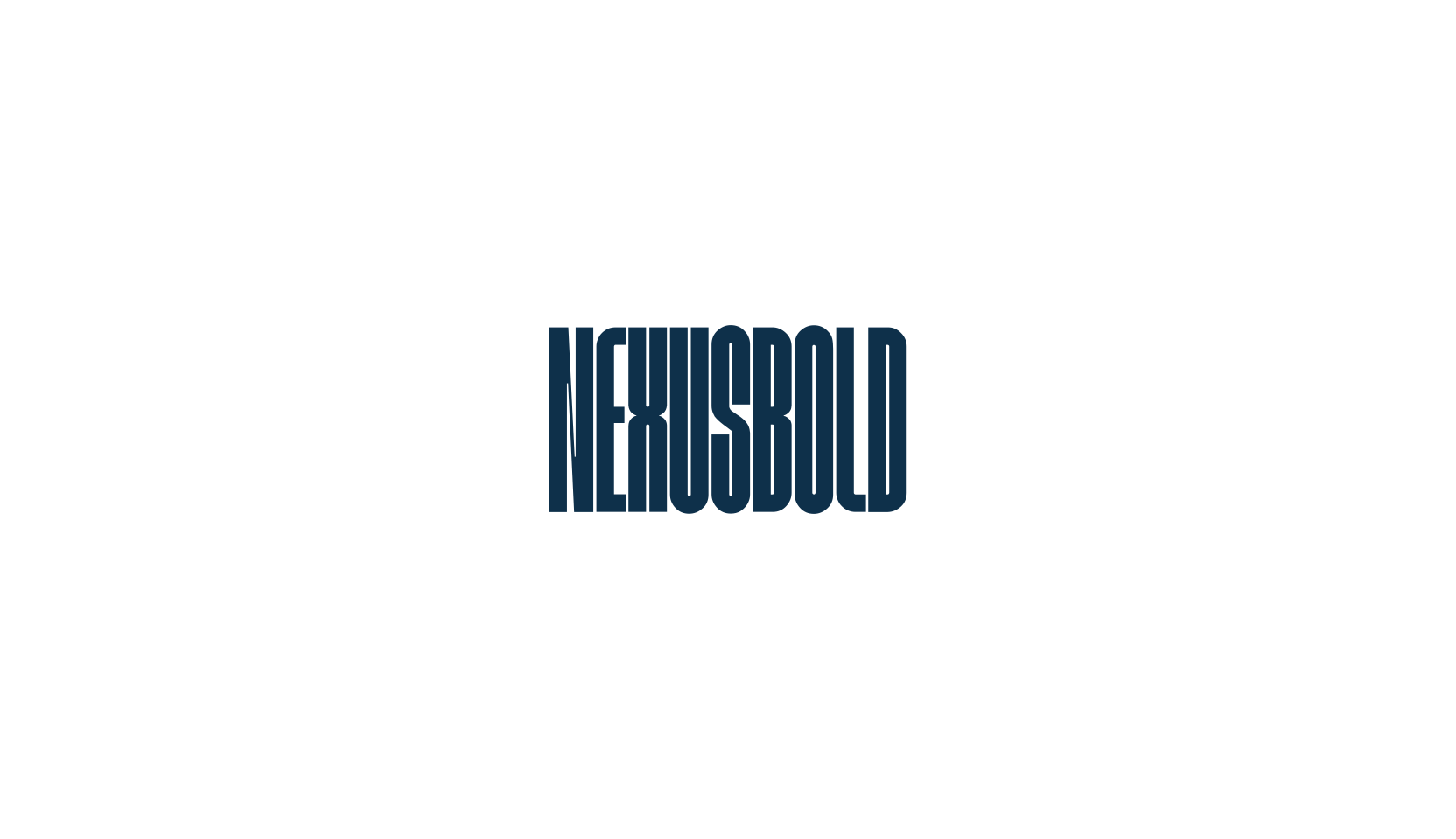 Nexusbold, sans serif font preview
