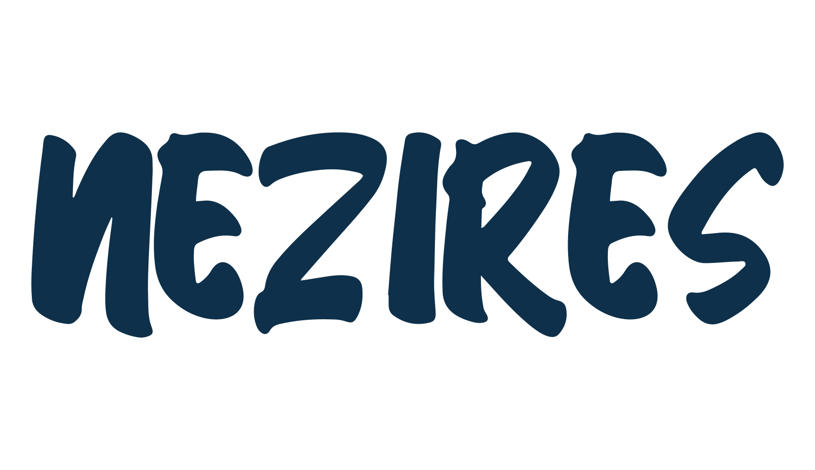 Nezires, script brush fancy decorative calligraphy font preview