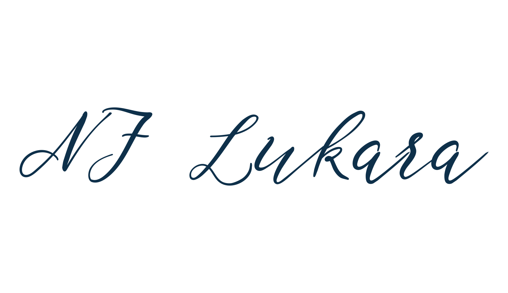 NF Lukara, script calligraphy fancy decorative font preview