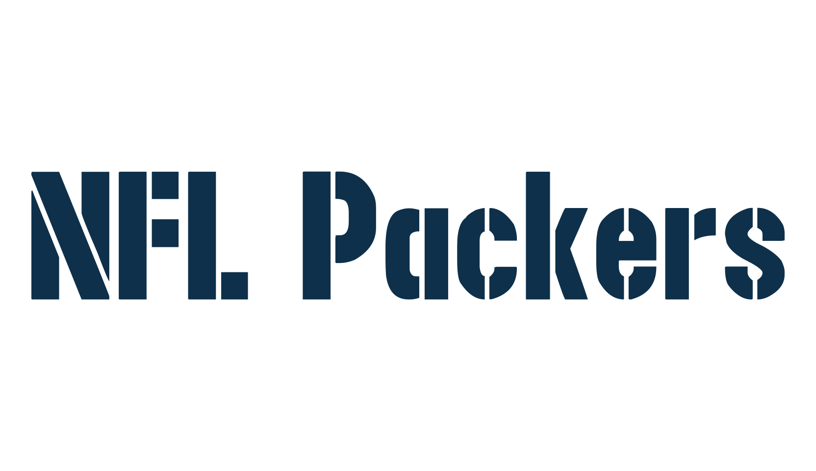 NFL Packers, fancy stencil, army decorative font preview