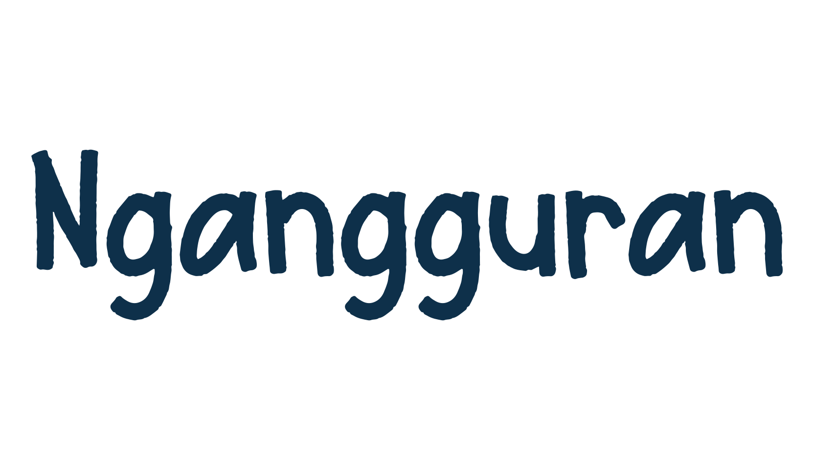 Ngangguran, fancy cartoon decorative comic font preview