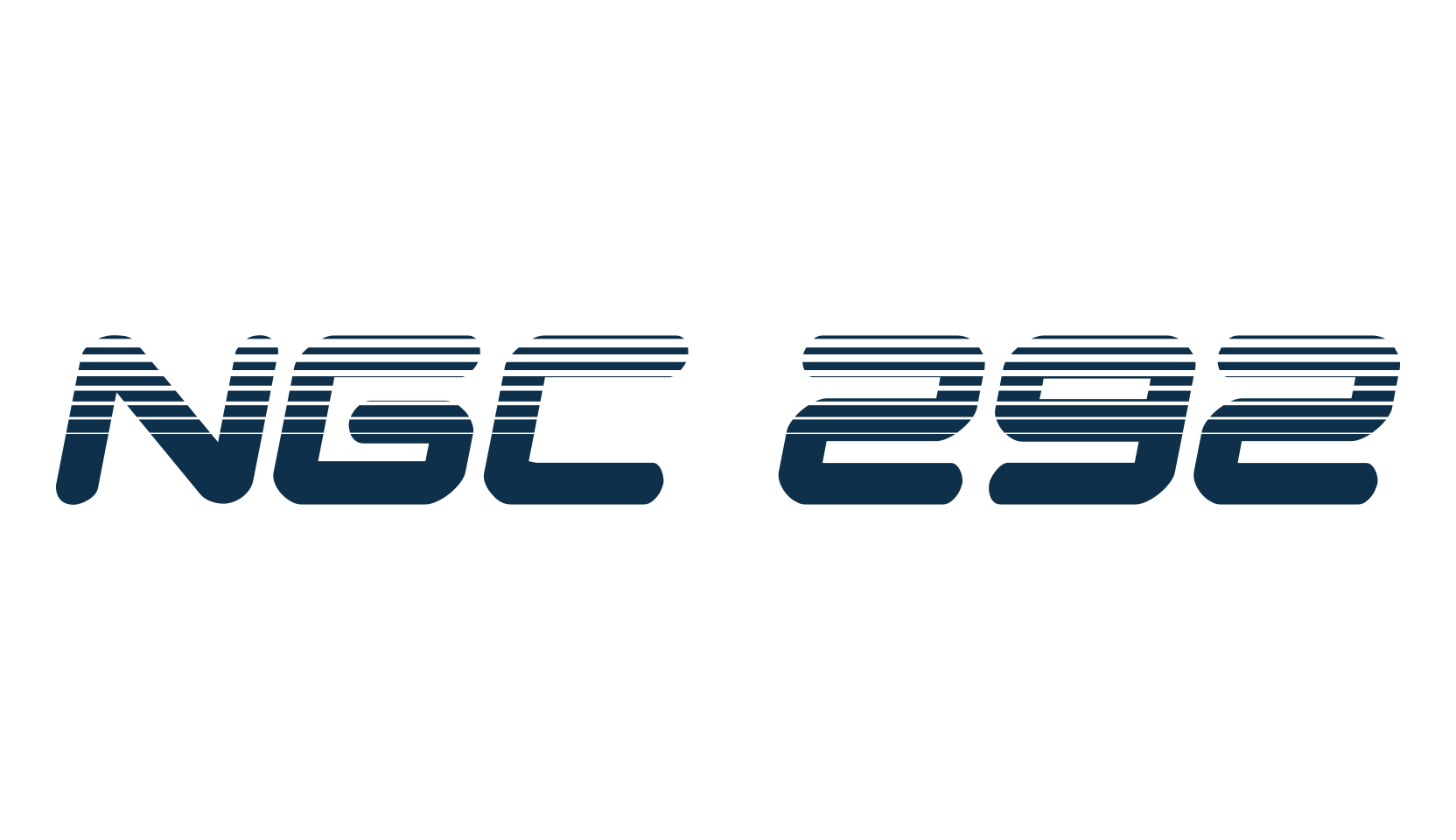 NGC 292, techno sci-fi font preview