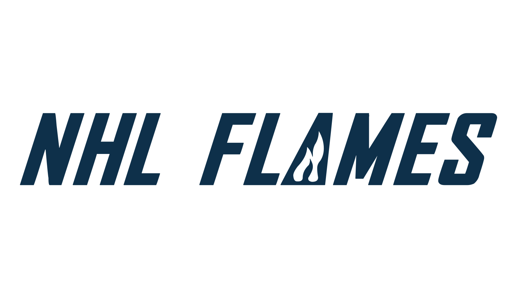 NHL Flames, fancy various decorative font preview