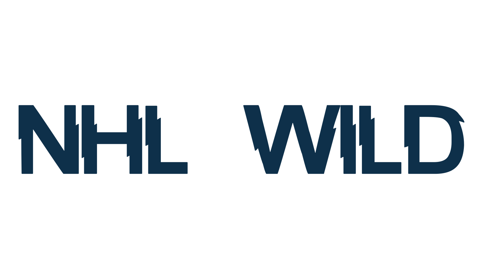 NHL Wild, fancy distorted decorative font preview